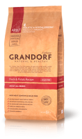 Grandorf Dog Duck&Potato Recipe Grain Free All Breed Сухой беззерновой корм для взрослых собак, Утка и картофель